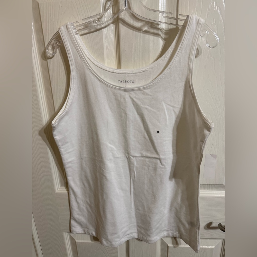 New Talbots Classic White Tank Top